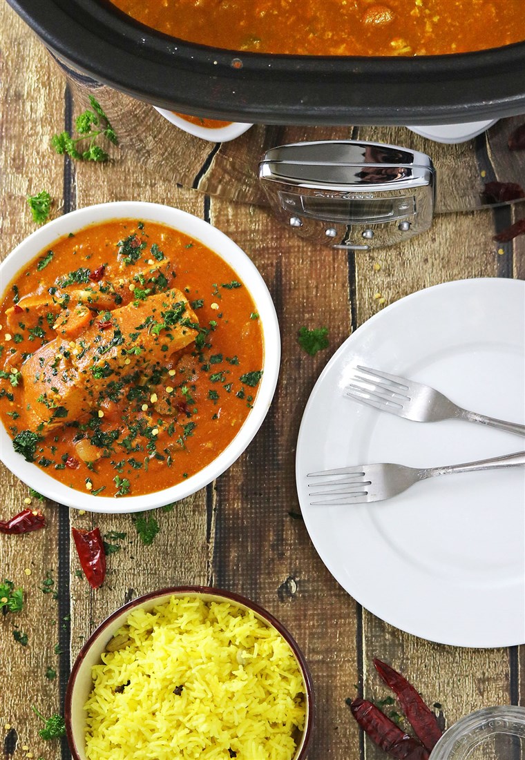 איטי-סיר Salmon Curry recipe from Shashi Charles of Runnin Srilankan