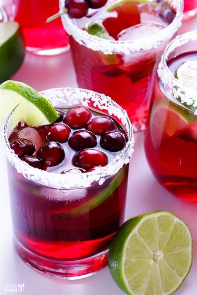 חג ההודיה cocktail: cranberry margarita