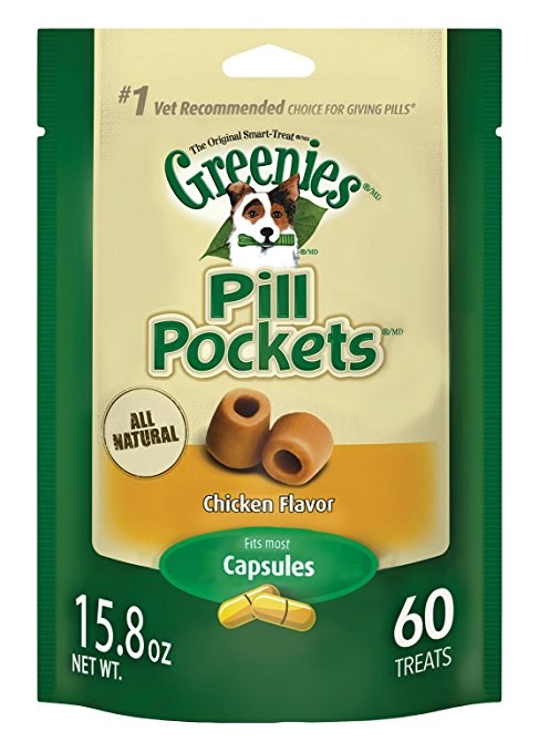גרינים Pill Pockets Chicken Flavor Treats for Dogs