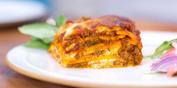 कम उष्मांक Gluten-Free Sweet Potato Lasagna