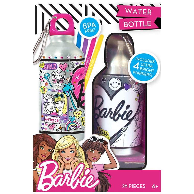 Barbie Color Your Own Water Bottle