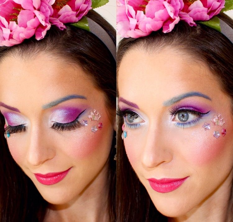 गुलाबी fairy makeup