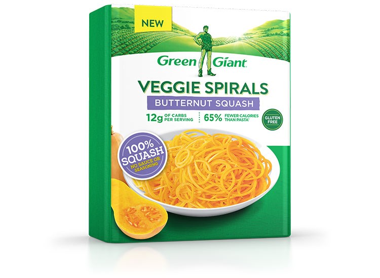 ירוק Giant Veggie Spirals Butternut Squash