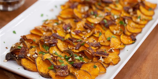  Bacon Maple Pecan Sweet Potato Chips