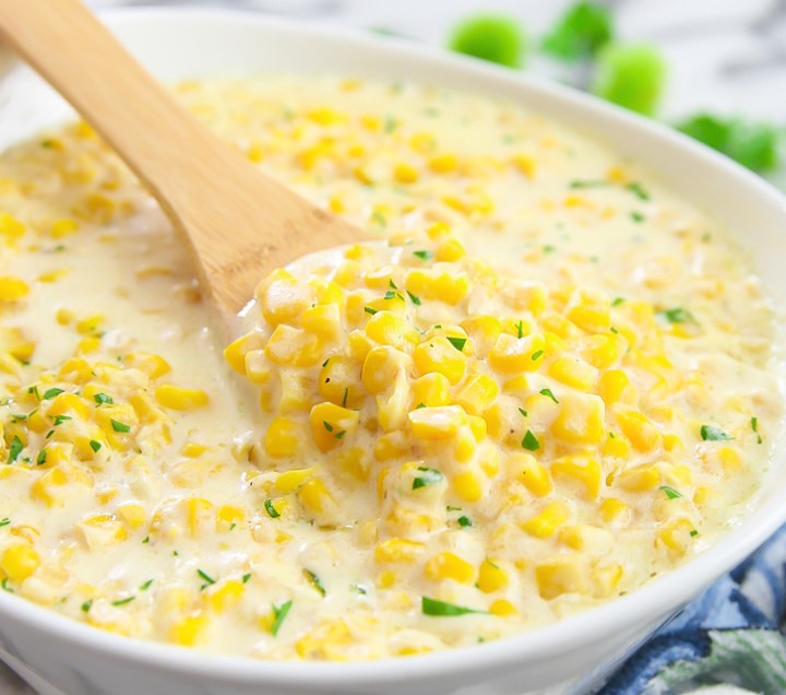 धीरे खाना बनाने वाला Creamed Corn recipe