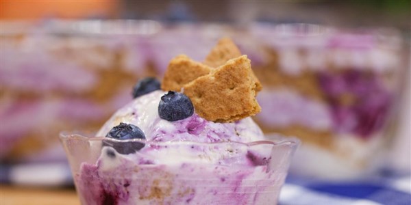 ללא מחבצה Blueberry Cheesecake Ice Cream