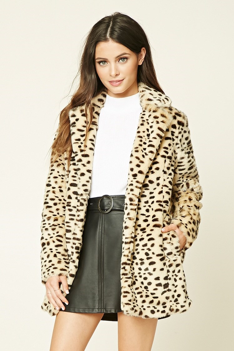 सर्दी coats 2016: Leopard
