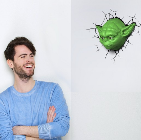 כוכב Wars 3D Wall Nightlight - Yoda