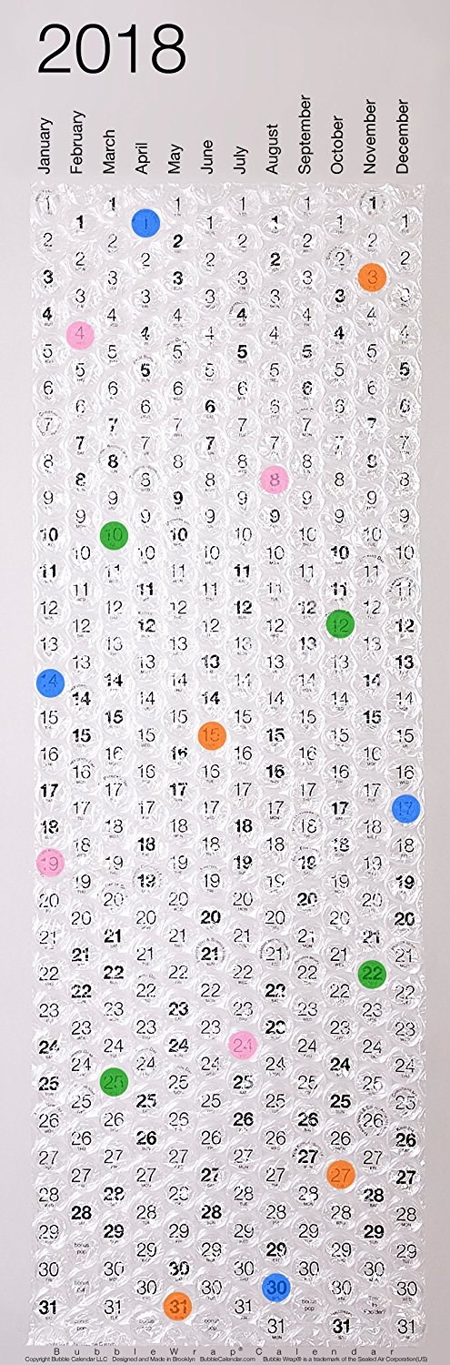 बबल रैप Calendar