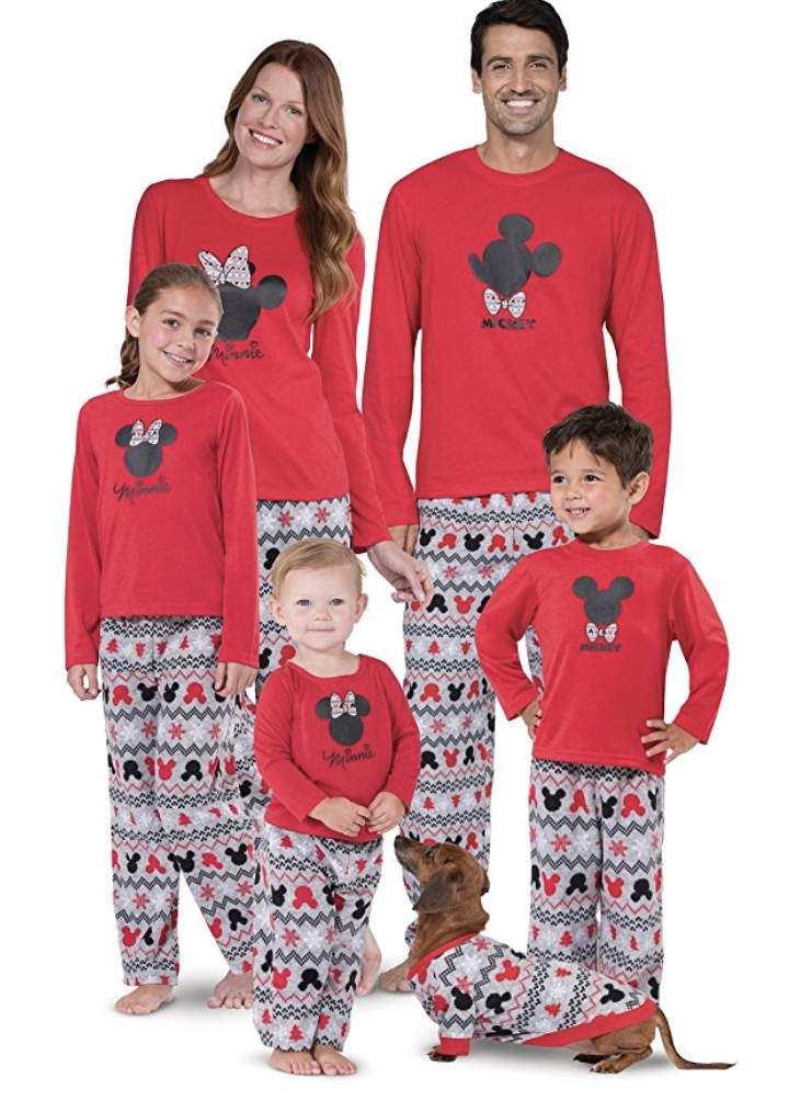 PajamaGram Mickey Mouse and Minnie Mouse Matching Family Pajamas
