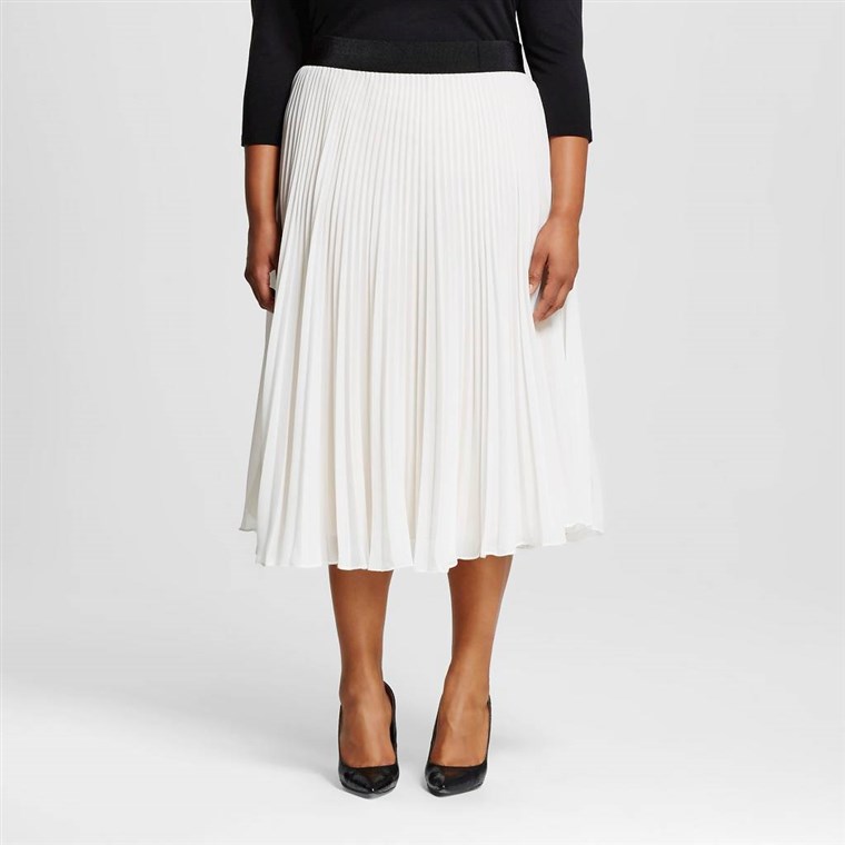 שרירי בטן Collection pleated skirt