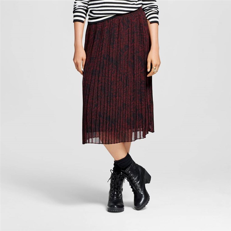 Ki What Wear x Target pleated midi skirt