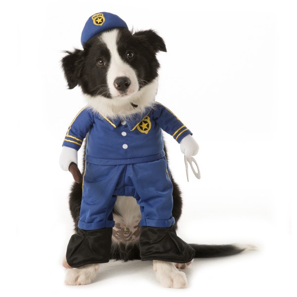 Policajac dog Halloween costume