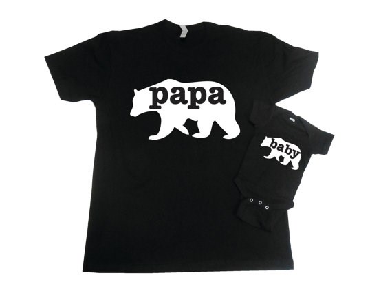 Papa Bear and Baby Bear Matching Set