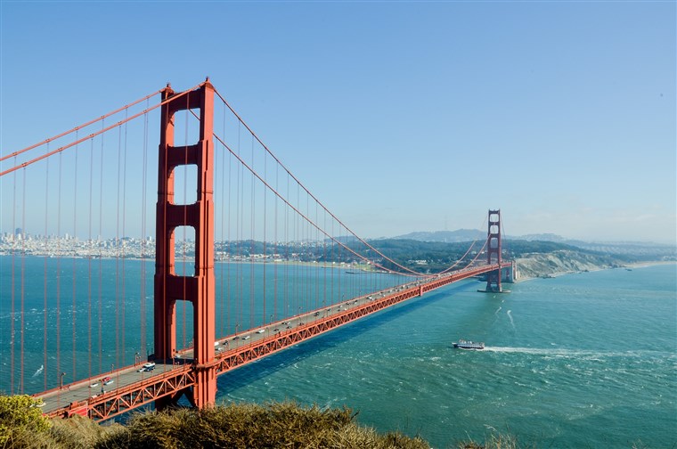 האוקיינוס ​​השקט Coast Highway: Golden Gate Bridge
