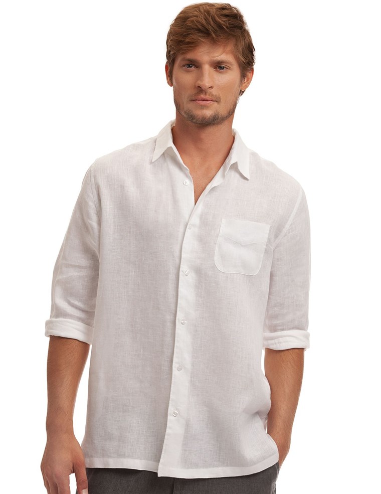 क्लासिक Linen Shirt