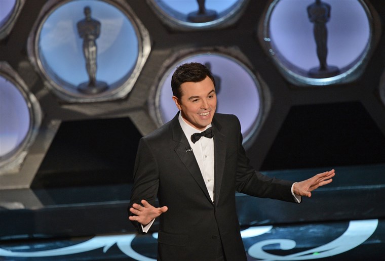 मेज़बान Seth MacFarlane pushed the envelope on Oscar humor, and not everyone laughed.