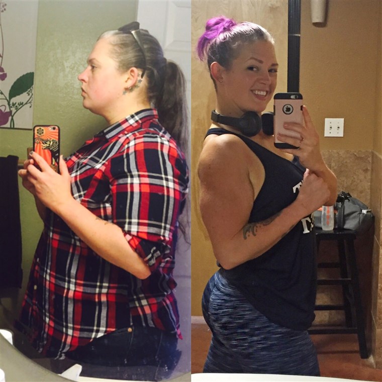 לאחר giving up junk food and booze, Misty Mitchell lost 139 pounds. At her worst, she was drinking more than 1,000 calories of alcohol.