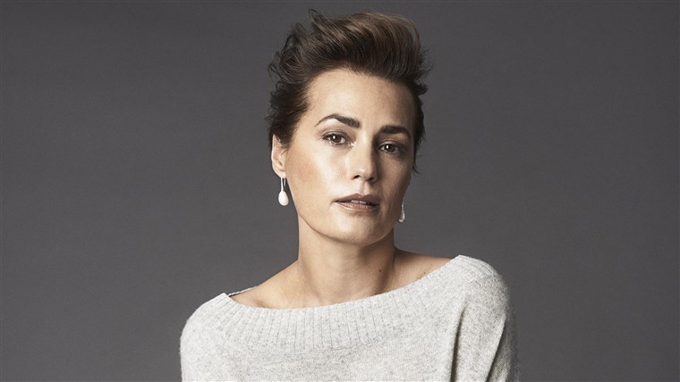 ה Winser London Autumn Winter 2014 campaign features model Yasmin Le Bon, 49.