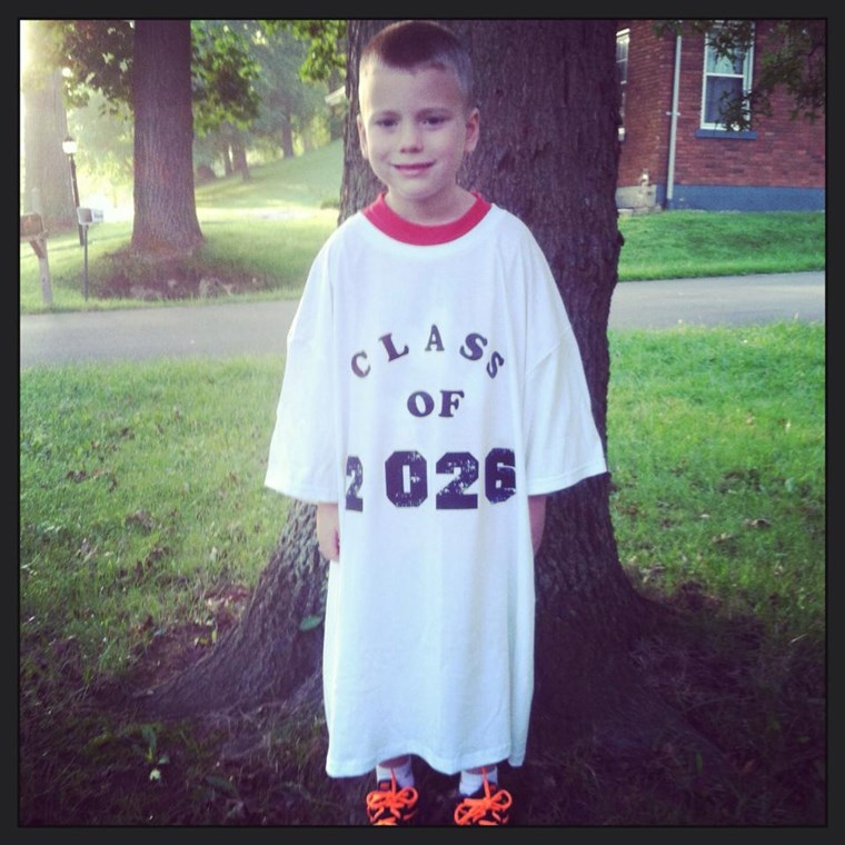 אנחנו can't wait to see how this tee shirt fits when this little guy is in high school! 