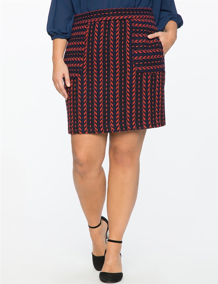 Eloquii patchwork skirt