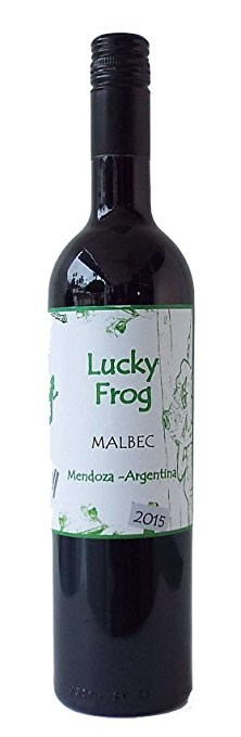 सौभाग्यशाली Frog bottle of wine