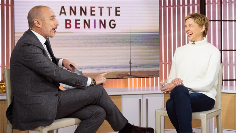אנט Bening interviewed by Matt Lauer.TODAY, December 6th 2016.