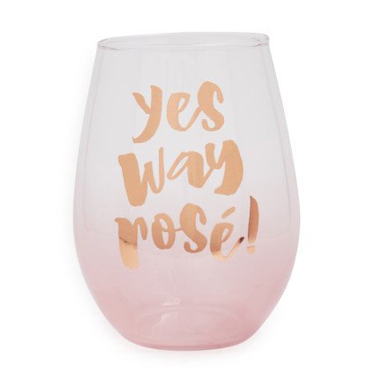 उपहार for new moms, rose wine glass