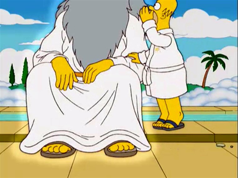 אלוהים and Homer Simpson
