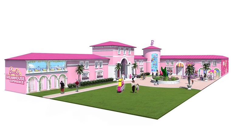 ה Barbie Dreamhouse Experience in Florida, which is a 10,000-square-foot building, is one of only two in the world along with one in Berlin, Germany. 