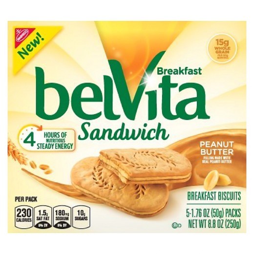 בלוויטה Sandwich Peanut Butter Breakfast Biscuits