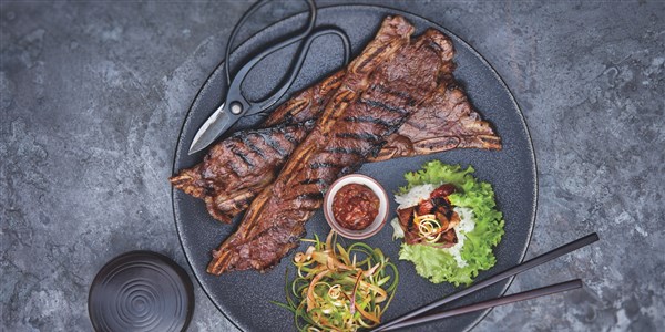 koreai BBQ Short Rib Lettuce Wraps