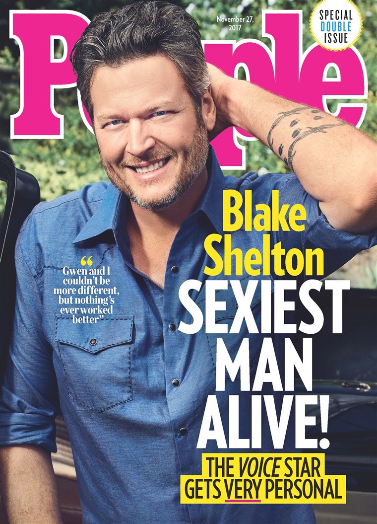 בלייק Shelton is the Sexiest Man Alive by People Magazine