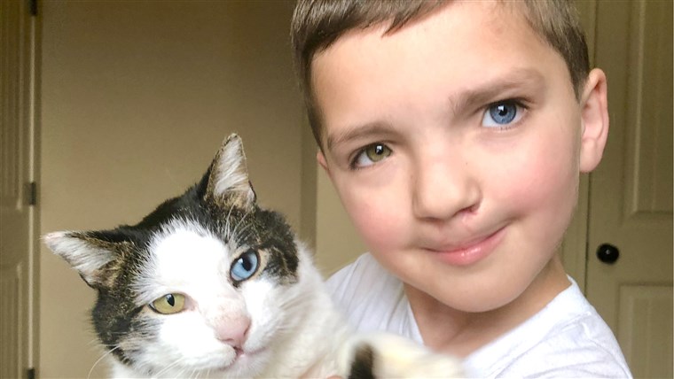 A cat named Moon helps Madden Humphreys realize being born different is 