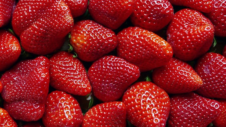 Slika: Full Frame Shot Of Strawberries