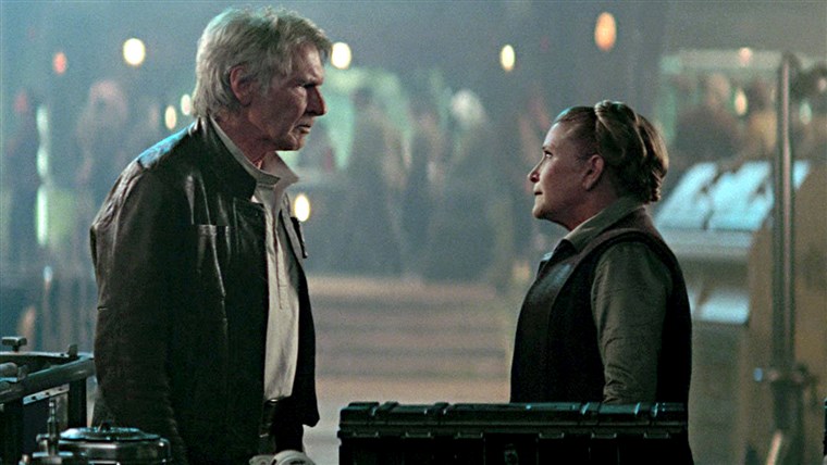 ה force awakens: Han Solo Princess Leia