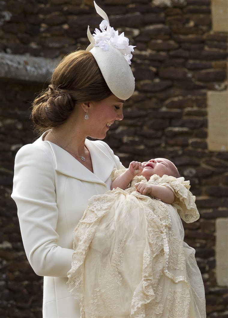 קייט Duchess of Cambridge, Princess Charlotte, christening
