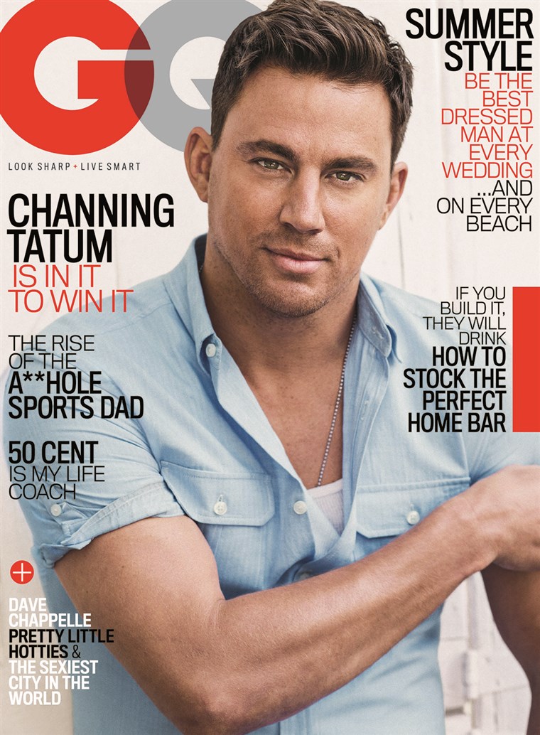 Kép: Channing Tatum on the cover of GQ