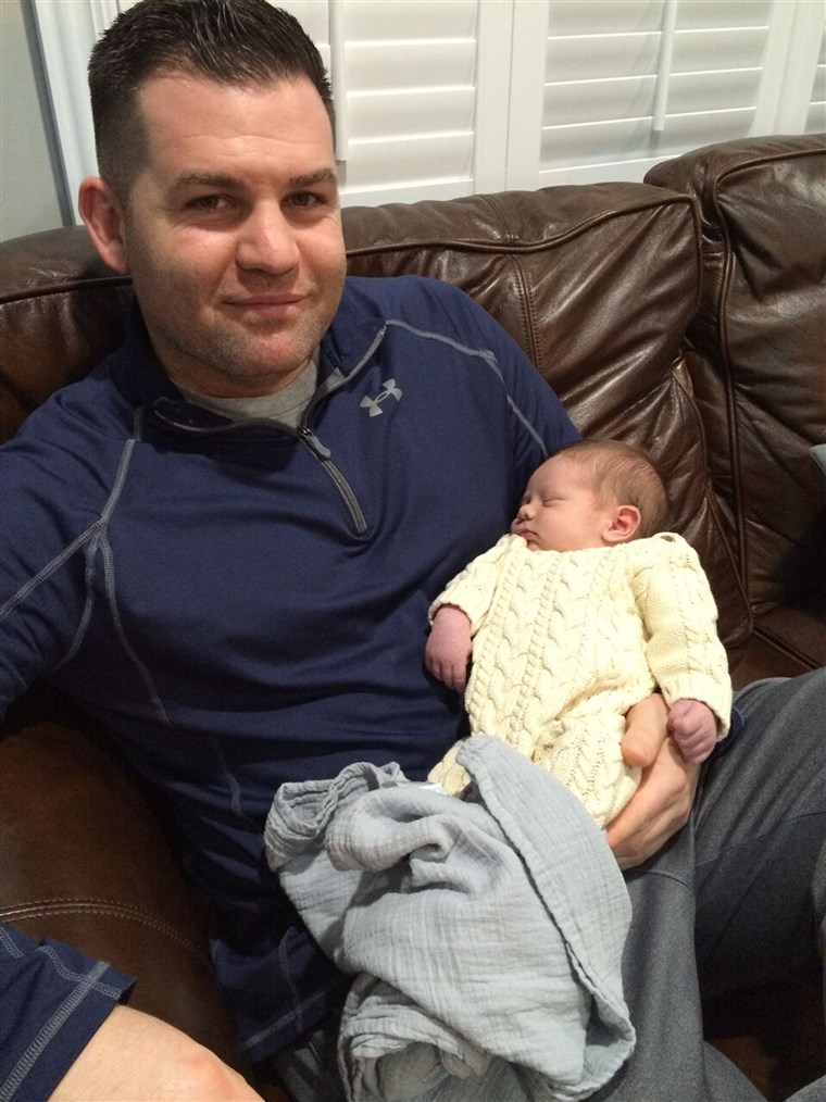 Dennis Cosgrove with baby Declan