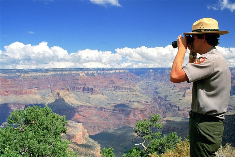 א park ranger at Grand Canyon National Park.