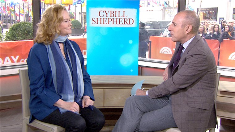 Cybill Shepherd speaks to Matt Lauer on TODAY