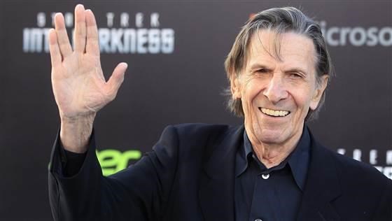 Leonard Nimoy arrives at a film premiere in Hollywood in May 2013. The 