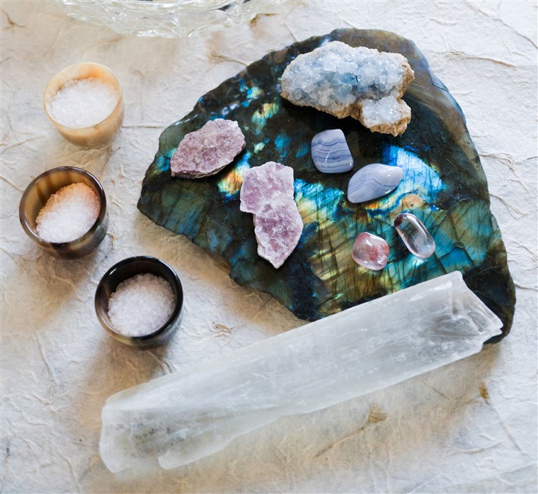 ए variety of crystals that are supposed to help with sleep.