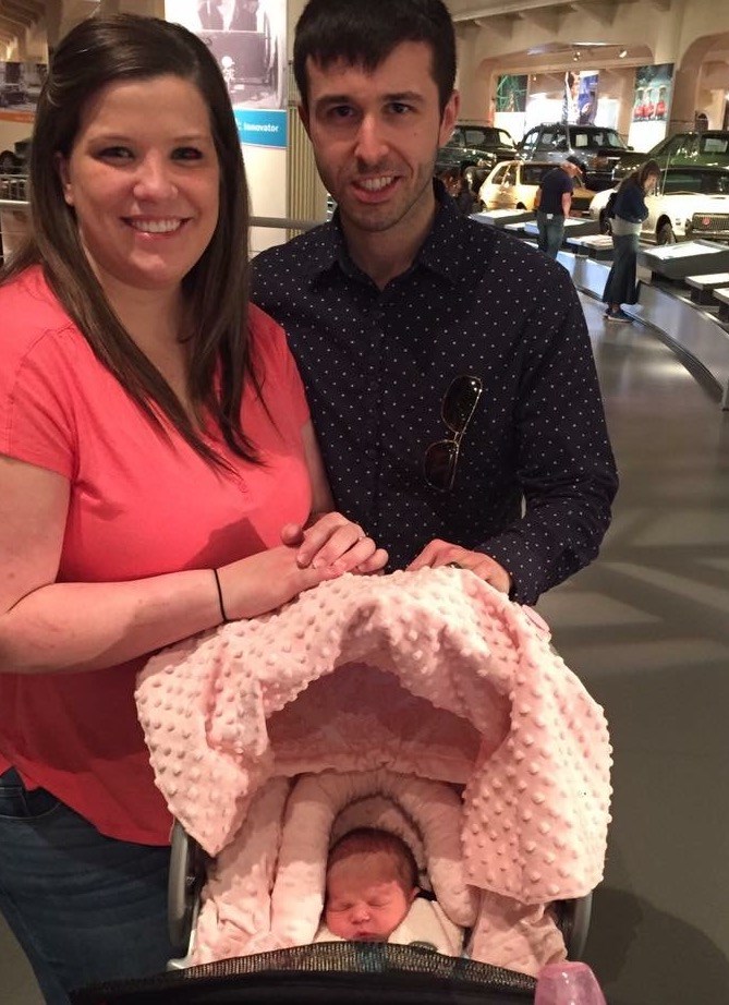 हारून and Christina DePino welcomed their first child, a daughter named Lexa Rae, on March 28.