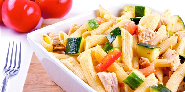 חיטה מלאה Pasta with Chicken and Vegetables