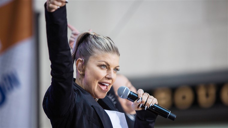 Fergie in concert on TODAY Sept. 22, 2017.