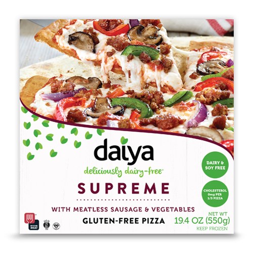 दईया Deliciously Dairy & Soy Free Supreme Gluten-Free Pizza