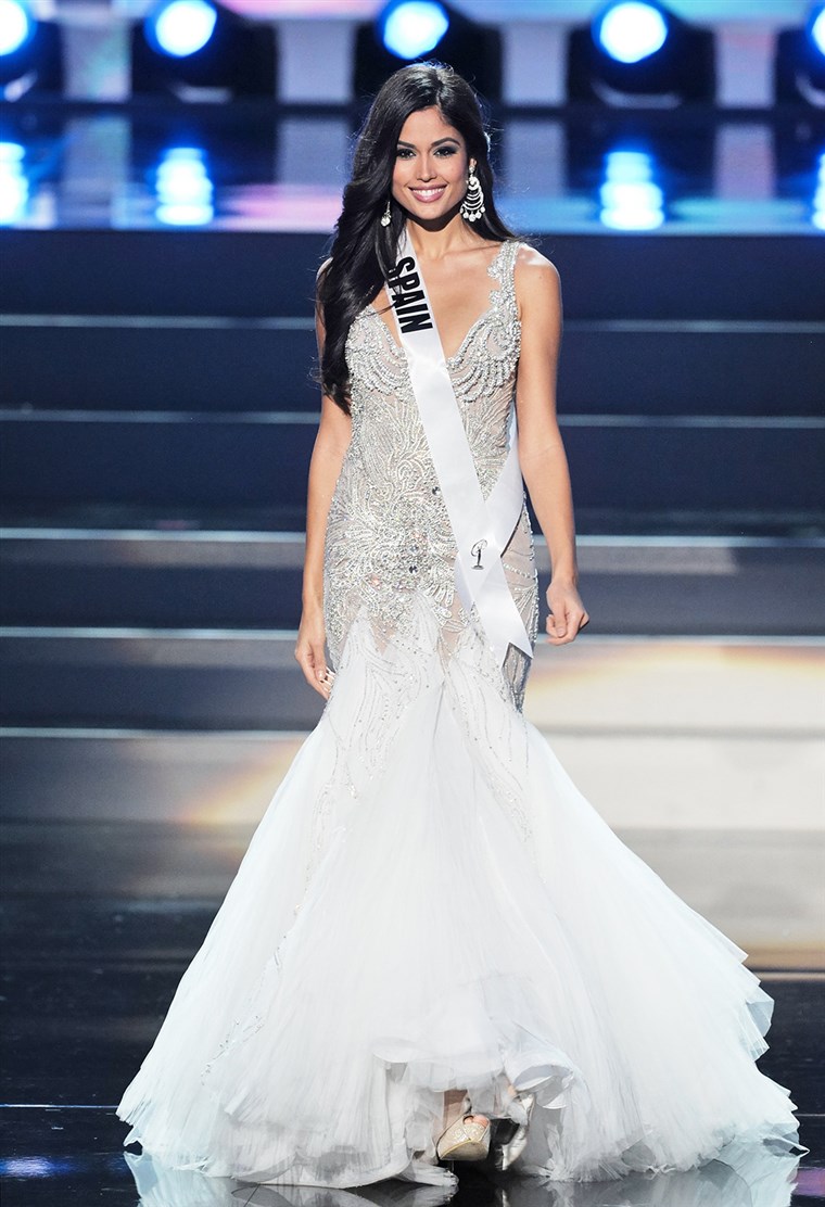 Patricia Yurena Rodriguez, Miss Universe Spain 2013, during the Preliminary Competition in Moscow on November 5, 2013.