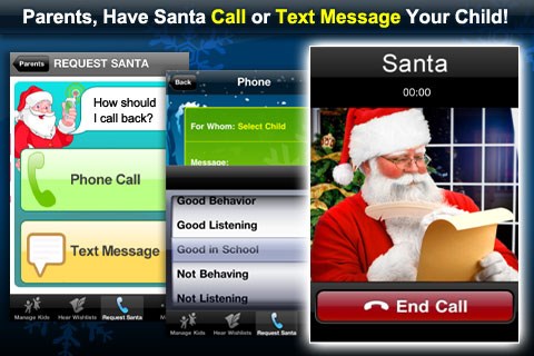 Djed's Magic Phone is an app that lets kids call and text with Santa Claus.