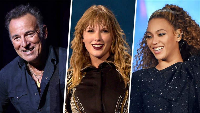 ब्रूस Springsteen, Taylor Swift and Beyonce